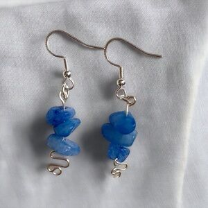 20 Blue Chalcedony earrings